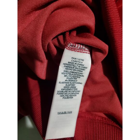 True Religion Mens Red Crushed Velour Budda Hoodie Size M Streetwear Hipster - Picture 11 of 11